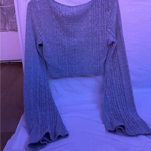 Used once flare grey long sleeve